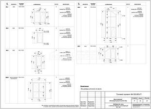 Ведомость окон и  оконно-дверных конструкций